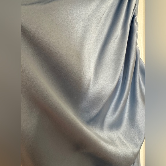 NEW The Sei x revolve Asymmetric Midi Dress in Sky-4 - Picture 5 of 9